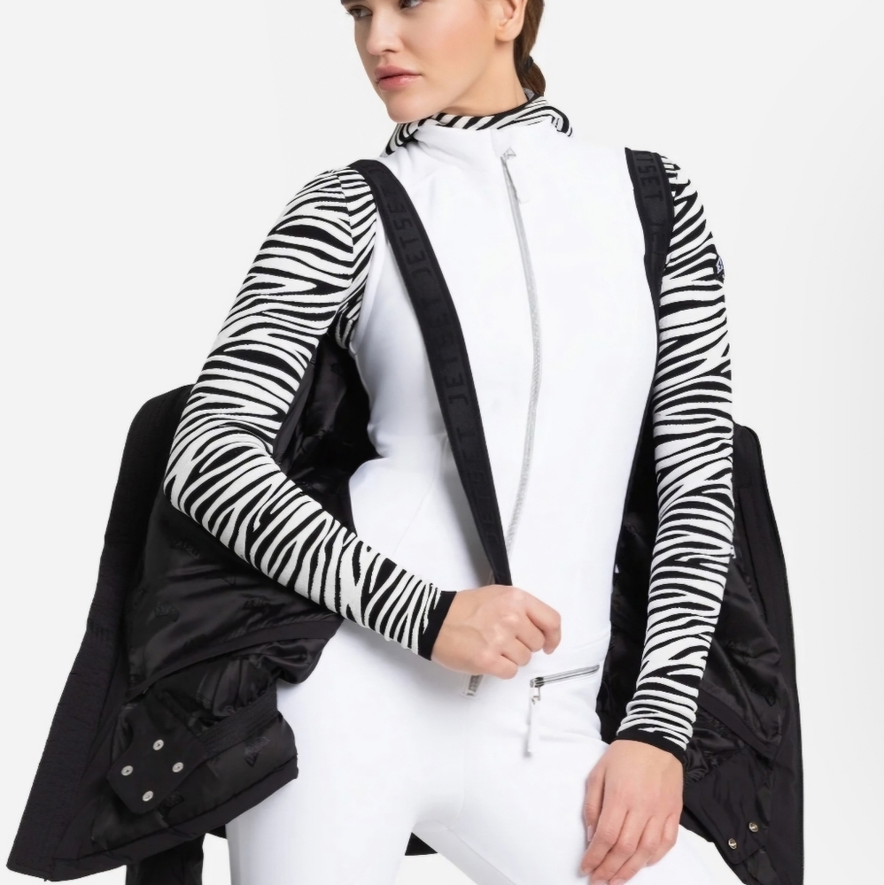 JET SET White Domina  Luxury Ski Suit S